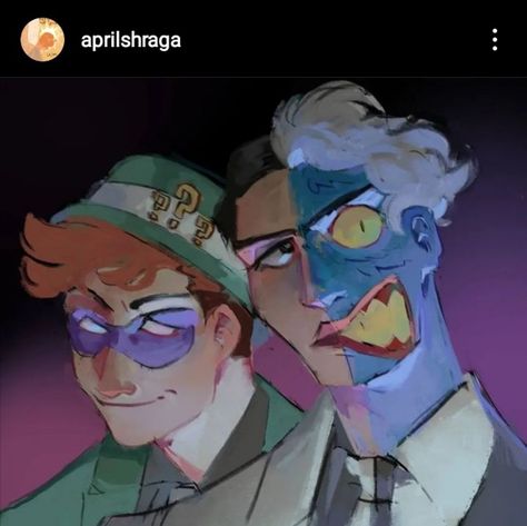 Batman Riddler Fanart, Arkham Riddler Fanart, Batman And Riddler Fanart, Two Face X Riddler, Riddler X Two Face, Twoface Fanart, Riddler And Batman Matching Pfp, Arkhamverse Riddler, Twoface Dc