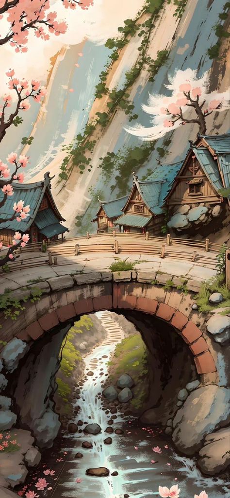 Arte Peculiar, Dreamy Artwork, Japon Illustration, Cool Wallpapers Art, Fantasy Art Landscapes, Arte Fantasy, Dreamy Art, Pretty Wallpapers Backgrounds, Anime Scenery Wallpaper