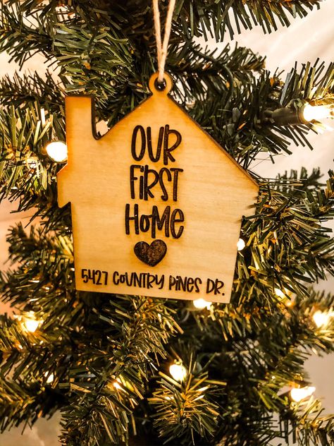 First Apartment Pictures, First Apartment Ornament, Apartment Pictures, First Home Christmas Ornament, My First Apartment, First Home Ornament, Couples Christmas Ornament, Wedding Date Sign, Our First Home