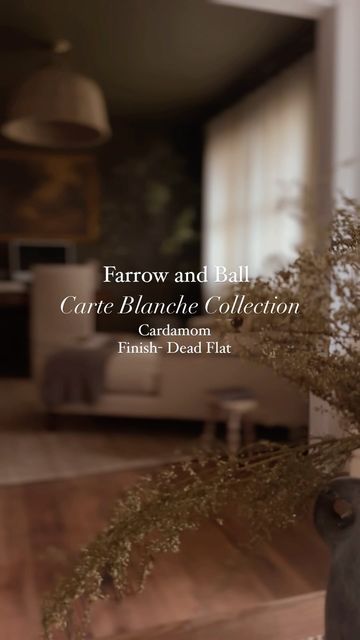 Samantha Jo on Instagram: "My newest most asked question! What is your office paint color and finish? Farrow and Ball gifted me the most beautiful paint color for this office make over. This is Cardamom from their newest “Carte Blanche Collection”. The finish is in Dead Flat. I highly recommend if you love a timeless, rich, moody color. It’s the perfect green mixed brown. Super chic! _________________ Follow @SamanthaJo.Interiors for more home design & more. IG| TT | LTK _________________ Farrow and Ball | Carte Blanche | Moody Paint Colors | Personal style | Office | Modern Home | Transitional | Neutral colors | Moody | Take your time | Modern Cottage | Cottage Core | Cottage Style | Small home | Carpentry | Functional Spaces | My home lately | Cozy Interiors #farrowandball # Cardamom Farrow And Ball, Farrow And Ball Cardamom, Office Paint Color, Moody Paint Colors, Moody Paint, Cottage Core Cottage, Office Paint Colors, Cozy Interiors, Office Paint