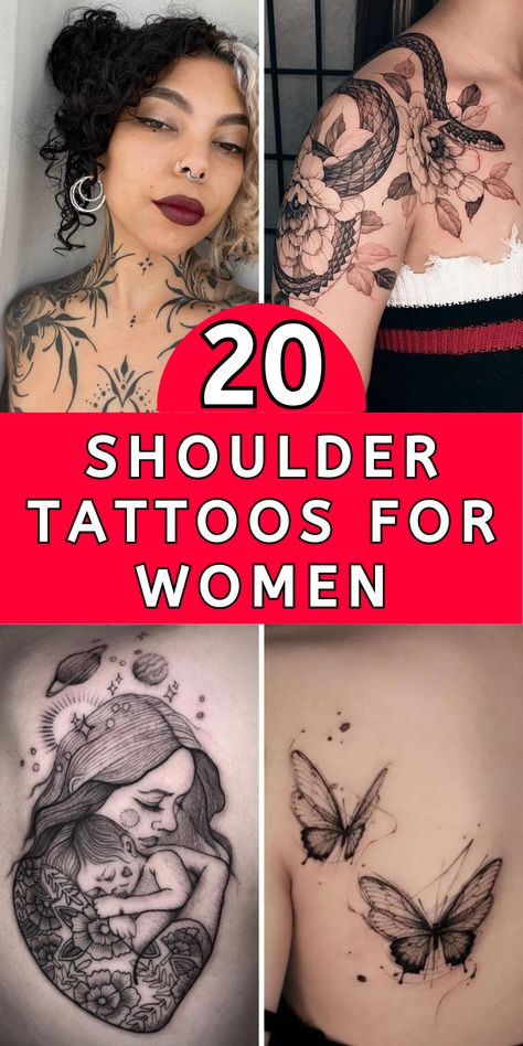 Shoulder tattoos have become a popular trend, especially among women, offering a blend of elegance and creativity. Whether you prefer minimalist, feminine, or bold designs, the shoulder is the perfect canvas to express your personal style. In this article, we explore 20 shoulder tattoo ideas that are not only beautiful but also meaningful, incorporating elements like flowers, butterflies, and delicate patterns. From small black ink designs to colorful masterpieces, let’s dive into these ... Unique Shoulder Tattoos For Women, Shoulder Tattoo Designs For Women, Shoulder Tats For Women, Unique Shoulder Tattoo, Shoulder Piece Tattoo, Small Dainty Tattoos, Tiny Symbols, Top Of Shoulder Tattoo, Unique Butterflies