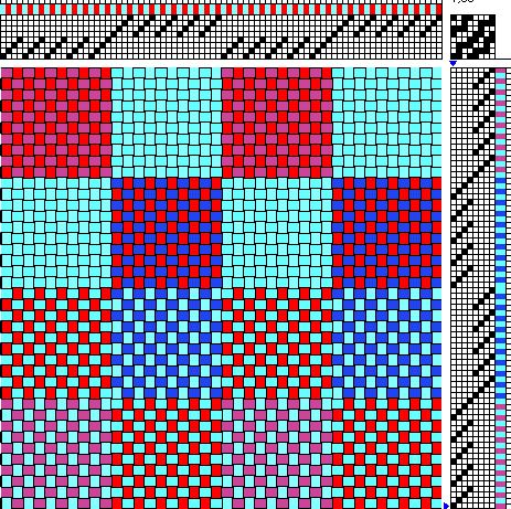 The patterns in patterned double weave are created by the exchange of areas in one layer of cloth with another layer of the same cloth.  Amazing patterns can be woven even on a simple loom using a … Textile Pattern Design Fashion, Weaving Patterns Loom, Weaving Scarfs, Swedish Weaving Patterns, Weaving Drafts, Swedish Weaving, Weaving Tutorial, Double Weave, Sampler Quilts