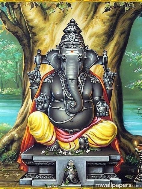 Arte Ganesha, Ganesha Artwork, साईं बाबा, Ganesha Drawing, Ganesh Art Paintings, Shri Ganesh Images, Lord Murugan Wallpapers, Ganesh Wallpaper, Lord Ganesha Paintings