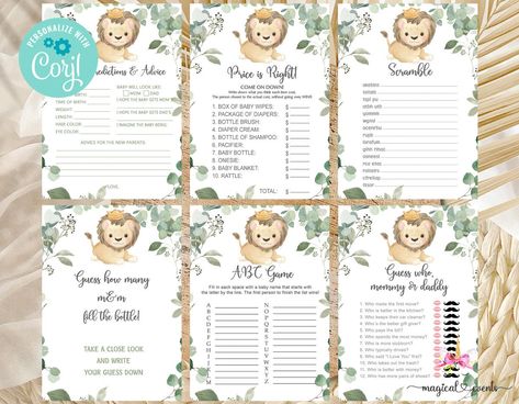 Lion king baby shower ideas