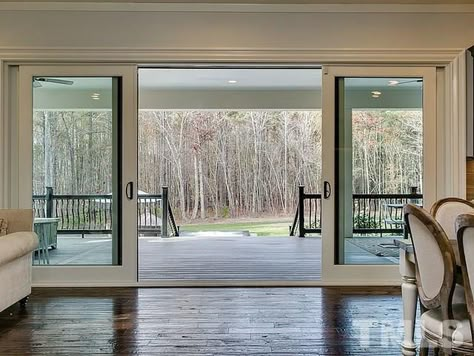 Sliding French Doors Patio, Sliding Doors Exterior, Sliding Glass Doors Patio, Sliding French Doors, Glass Doors Patio, Slider Door, French Doors Exterior, Florida Room, Deck Designs Backyard