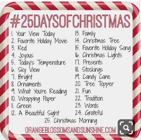 Christmas Photo Challenge, December Prompts, Insta Challenge, Photography Challenges, December Photo Challenge, Boho Berry, December Challenge, Journal Calendar, Daily Prompts