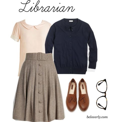 Librarian Halloween Costume, Librarian Chic Outfits, Librarian Costume, Easy Last Minute Halloween Costumes, Librarian Outfit, Simple Costumes, Bookworm Style, Librarian Ideas, Work Appropriate Halloween Costumes