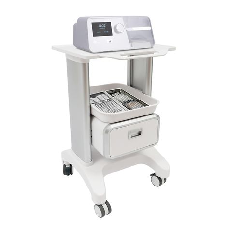 PRICES MAY VARY. 【Professional Trolley Cart】: A stable rectangular structure and high-quality materials allow it to hold up to 220.46lbs, giving you peace of mind and safety when using it. 【Storage Assistant】: Medical Trolley Cart with a spacious drawer and two large trays, it can conveniently store large gel bottles, nursing solutions, towels, and other important items(not included) to keep everything well organized and easily accessible. 【Move&Fix at Wil】: Four universal wheels (two with brake