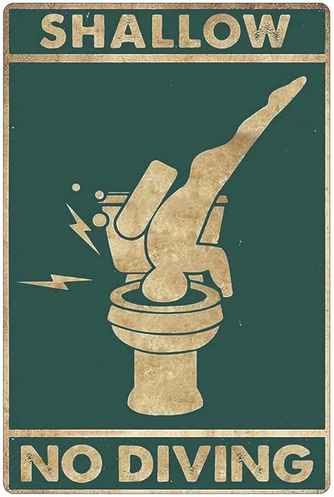 Wc Sign, Bathroom Posters, Bar Bathroom, Toilet Sign, Funny Bathroom Signs, Entertainment Bar, Funny Posters, Bathroom Toilet, Bathroom Humor