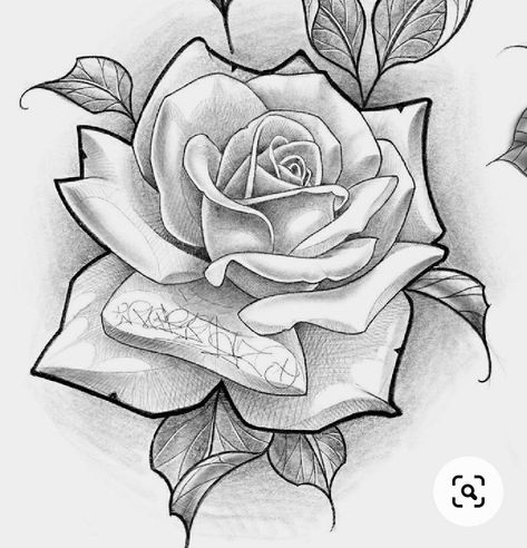 Realistic Rose Drawing, Realistic Rose Tattoo, Rose Flower Tattoos, Rose Drawing Tattoo, Flower Tattoo Drawings, Rose Sketch, Tattoo Zeichnungen, Realistic Rose, Reference Pics