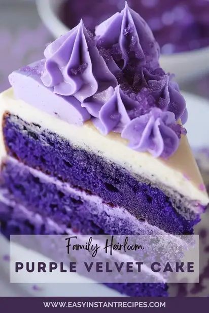 Luxurious Purple Velvet Cake Recipe – A Family Heirloom Purple Velvet Cake Recipe, Purple Velvet Cake, Purple Velvet Cakes, Velvet Cakes, Unfrosted Cake, Purple Food Coloring, Purple Cake, Velvet Cake Recipes, Purple Food