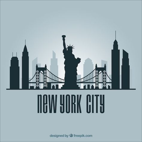 Skyline silhouette of new york city | Premium Vector #Freepik #vector #skyline-silhouette #building-silhouette #city-silhouette #new-york New York Skyline Silhouette, New York Silhouette, Silhouette City, Building Silhouette, Skyline New York, New York Theme, Sketch Reference, Skyline Silhouette, City Silhouette