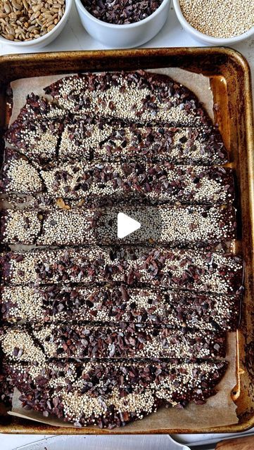 Peanut Butter Quinoa, Easy Snack Ideas, Chocolate Quinoa, Seed Bars, Thinking About Them, Chocolate Snacks, Healthy Sweet Treats, Gf Desserts, 4 Ingredient