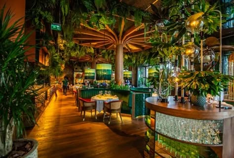 8 of the hottest new bars, beach clubs ... Theme Restaurant, Bar Deco, Bar In Casa, Best Rooftop Bars, Luxury Restaurant, Bar Design Restaurant, Sushi Bar, Cafe Interior Design, Salou