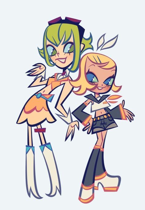 Gumi And Rin, 2000s Art, 2000s Cartoons, Cartoon Girls, Arte Inspo, Cartoon Character Design, Cute Art Styles, Character Design References, Illustration Character Design