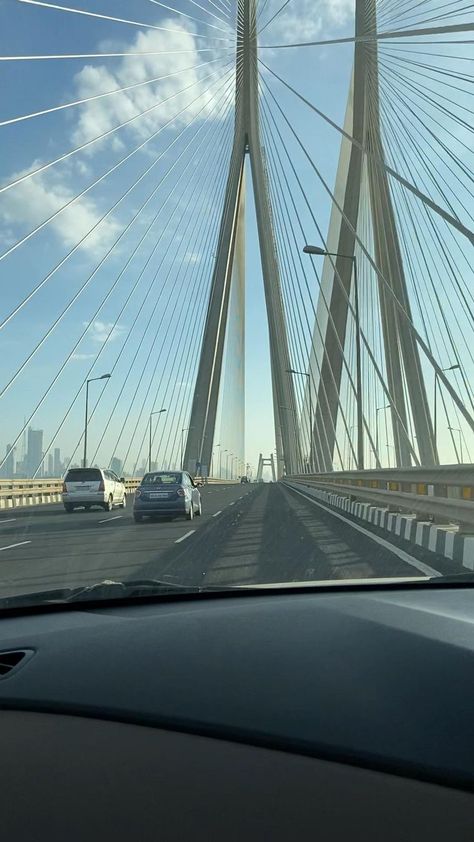 Sealink Mumbai Video, Sealink Mumbai Night, Mumbai City Snapchat Stories, Way To Mumbai Snap, Mumbai Snap, Aesthetic Mumbai, Bandra Worli Sea Link, Fireworks Pictures, New York City Vacation