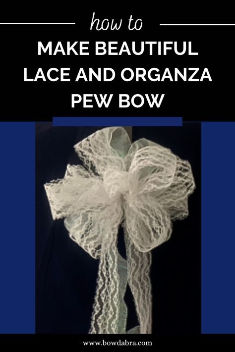 Discover the enchanting world of lace and organza with Bowdabra! Learn how to create the most beautiful pew bows that will add a touch of elegance to any occasion. Full tutorial is on this link: https://www.bowdabra.com/blog/2022/10/19/how-to-make-the-most-beautiful-lace-and-organza-pew-bow-with-bowdabra/ Follow us for step-by-step tutorials and be inspired to unleash your creativity!🎀✨ #DIYPewBows #CraftingInspiration #BowdabraTutorials Funky Bow, Bow Maker, Pew Bows, Diy Bows, Patchwork Pillow, Craft Making, Scarf Crochet Pattern, Gift Bows, Diy Ribbon