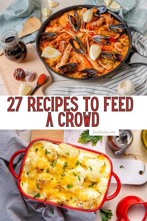 Feed A Crowd On A Budget, Dinner Ideas For 10 People, Meals For 12 People, Large Group Dinner Ideas, Dinner For 12 People Meal Ideas, Meals To Feed A Crowd On A Budget, Large Gathering Food Ideas, Group Meals Feeding A Crowd, Large Dinner Recipes