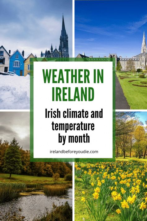 WEATHER in IRELAND by month: the Irish climate & temperature Ireland In March, August Weather, April Weather, Ireland Weather, Best Of Ireland, Ireland Pictures, Ireland Tours, European Travel Tips, Ireland Vacation