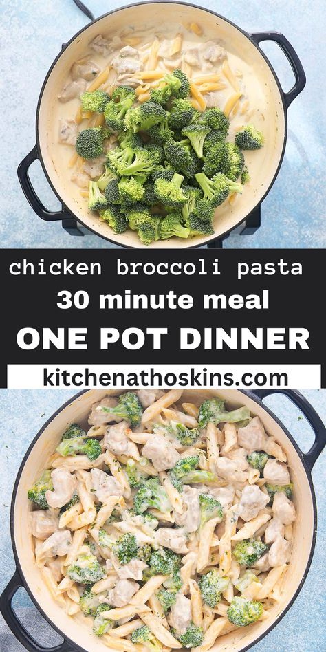 Easy Recipe With Broccoli, Chicken Broccoli One Pot Recipe, Quick And Easy Chicken Broccoli Alfredo, Chicken Broccoli Alfredo Olive Garden, One Pot Chicken Broccoli Alfredo, Chicken Broccoli Linguine, One Pot Alfredo Pasta Chicken, Chicken Pasta Recipes Easy Quick Dinner Fettuccine Alfredo, Chicken Broccoli Noodles Easy Recipes