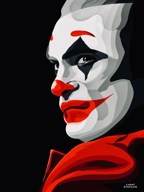 The Joker_Sketch_01.2023 Joker Sketch, Face Black And White, Side Face, Batman Wallpaper, Retro Abstract, The Joker, Red And Black, Right Side, Art Inspo