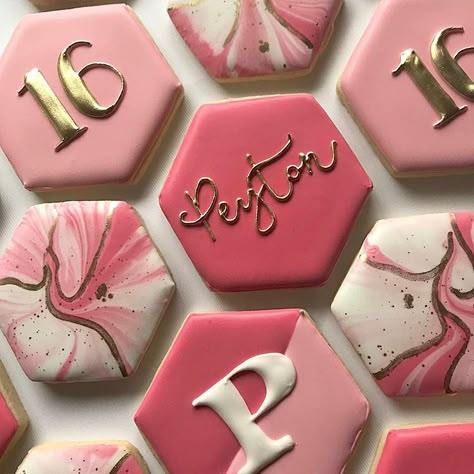 Sweet 16 Cookies, Liz Thompson, Sweet 16 Cupcakes, 16 Cookies, Sweet 16 Candy, Blue Sweet 16, Sweet 16 Centerpieces, Pink Sweet 16, Sweet 16 Photos