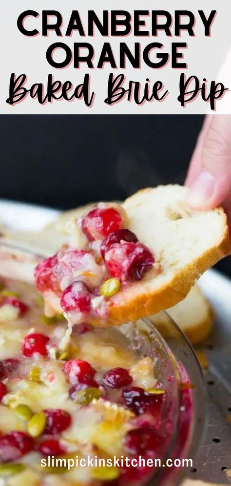 Cranberry orange baked brie dip is a super easy, fun, and festive holiday appetizer recipe that’s perfect for your Thanksgiving or Christmas feast! Baked Orange Cranberry Dip, Brie Dip, Holiday Appetizers Thanksgiving, Study Food, Dips Recipes, Holiday Appetizers Easy, Holiday Appetizers Recipes, Christmas Feast, Christmas Recipes Appetizers