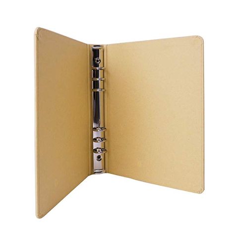 Amazon.com : A5 Kraft Paper Hardcover 6 Ring Binder/Organizer/Planner for Inserted Sheets, Spiral Refill Paper, School and Office Stationery Supplies : Gateway Folder Binder, File Cover, Organizer Planner, Binder Paper, Planner Brands, Loose Leaf Binder, Paper Binder, Diy Journal Books, Paper Ring