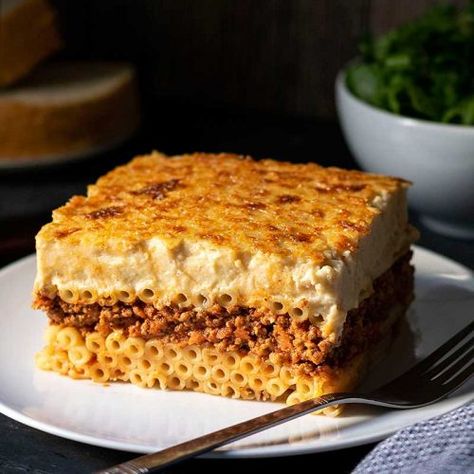 Pasticcio Recipe, Michael Symon Recipes, Greek Pastitsio, Greek Lasagna, Egg Pasta, Greek Pasta, Comfort Dishes, Pasta Pasta, Lasagna Recipe