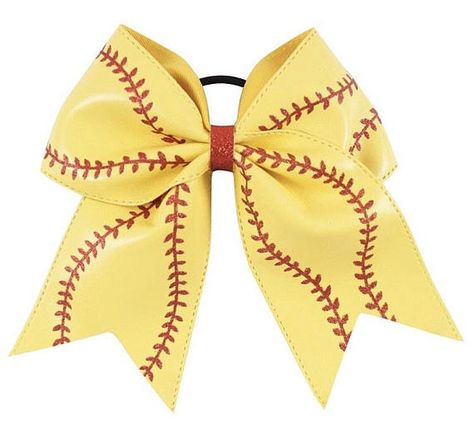 Softball Hair Bow Cheerleading Hair Bows, Softball Hair Bows, Cheap Hair Accessories, Leather Hair Accessories, Cheer Hair Bows, Pony O, Softball Hairstyles, Cheerleading Hairstyles, Large Hair Bows