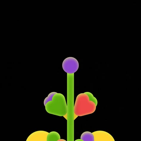 Tree With No Leaves, Organic Animation, Spring Animation, Flowers Animation, Flower Blooming, Flower Logo Animation, Bloom Animation, 3d Flowers Illustration, Flower Vector