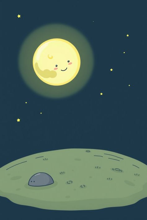 Check Out This Moon In A Cute Cartoon Drawing & 12+ Other Moon Drawing Ideas! #drawinginspiration #drawingideas Moon Aesthetic Cartoon, Cartoon Moon Drawing, Cute Moon Illustration, Moon Drawing Ideas, Moon For Kids, Cartoon Moon, Skyline Drawing, Basketball Drawings, Spider Drawing