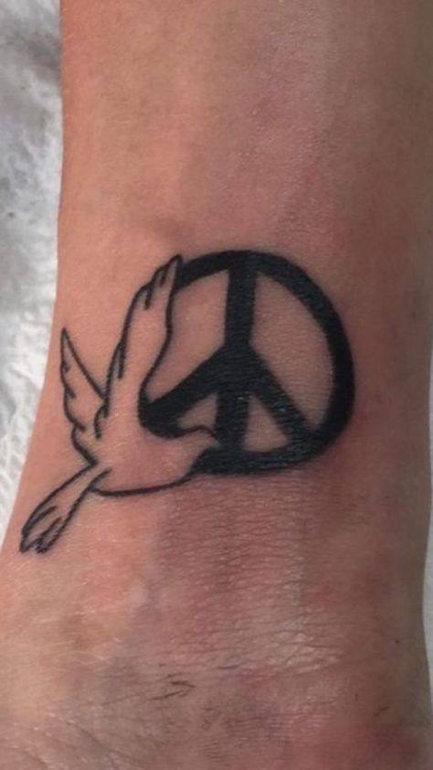 Inner Peace Tattoos, Peace Tattoos For Women, Peaceful Tattoo, Inner Peace Tattoo, Peace Tattoos, Symbol Tattoos, Inner Peace, Peace Symbol, Tattoos For Women