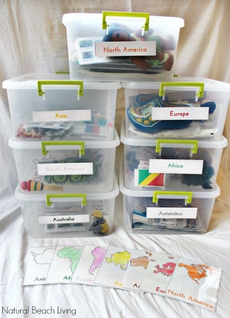 Montessori Culture, Continent Boxes, Continents Activities, Montessori Science, Montessori Geography, Montessori Elementary, Geography For Kids, Geography Activities, Montessori Lessons