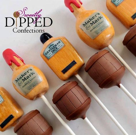 Bourbon Themed Cake, Beer Cake Pops, Byob Party, Bourbon Party, Bourbon Cake, Cake Pop Designs, Whiskey Cake, Bottle Cake, Sweet Magic