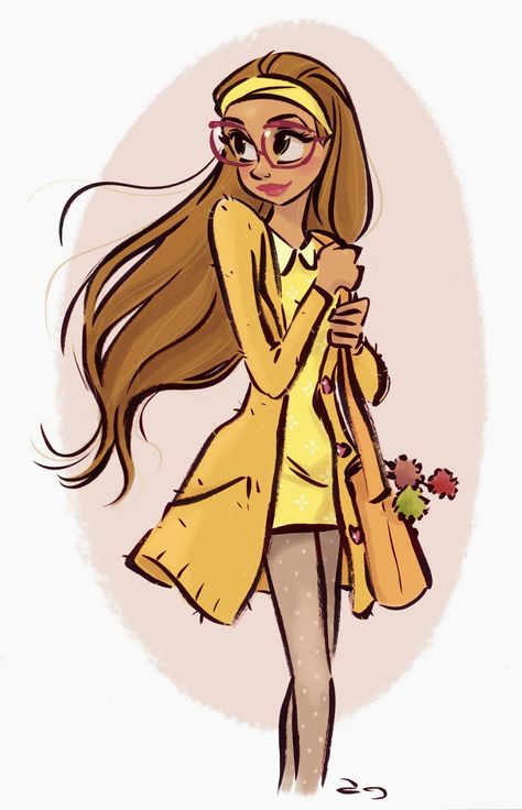 David Gilson: Honey Lemon de Big Hero 6 Gogo Tomago, Art Disney, Long Brown Hair, Pinturas Disney, Honey Lemon, Baymax, Hero 6, Big Hero 6, Big Hero