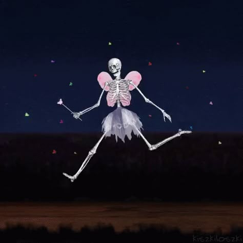 Skeletonfairy Dress Up GIF - Skeletonfairy DressUp - Discover & Share GIFs In The Dark, Animated Gif, Skeleton, Tattoo Ideas, Butterflies, Dancing, Gif