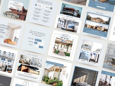 Real Estate Stories, Realtor Advertising, Realtor Instagram Posts, Realtor Design, Realtor Templates, Realtor Instagram, Real Estate Instagram, Estate Design, Realtor Social Media