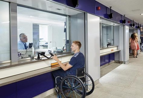 Ideas | Ticket Counter Design | Inclusive Ticket Office Ticket Counter Design, Security Windows, Security Room, Cash Counter, Ticket Office, Proposal Design, Hospital Interior, Pharmacy Design, Interior Fit Out