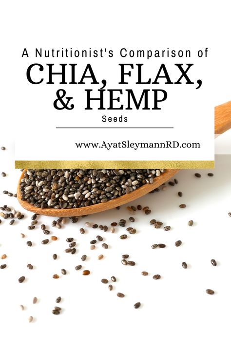 Which seed is the best choice for improving your overall health and well being? Chia, flax, or hemp? The answer may depend on your individual nutritional needs and goals, but a dietitian can explain the differences between the three super seeds and help you decide which one is the healthiest option for you. Read on to learn more about chia, flax, and hemp and how each of these super seeds can benefit your diet. Hemp Hearts Recipes, Hemp Seed Benefits, Hemp Seed Recipes, Super Seeds, Chia Benefits, Chia Seed Recipes, Food Advice, Hemp Hearts, Fast Metabolism Diet