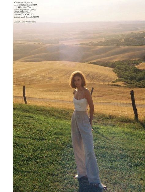 Under the tuscan sun for ELLE September 2022 By Stefan Dani Vintage Editorials, Sun Aesthetic, Under The Tuscan Sun, Diane Lane, September 2022, Romania, Editorial Fashion, Casual Chic, Style Inspiration