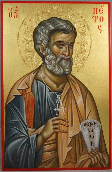 St Peter The Apostle, Peter The Apostle, Eastern Orthodox Church, Christian Icons, Egg Tempera, Orthodox Christian Icons, Paint Icon, Saint Peter, Orthodox Icon