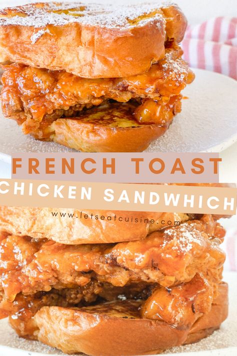 Toast Chicken, Sandwich Recipe Videos, French Toast Sandwich, Chicken Sandwich Recipe, Sandwhich Recipes, Best Sandwich Recipes, Chicken Breakfast, Chicken Sandwich Recipes, Toast Sandwich