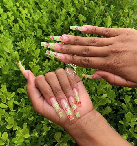 Strawberry Lemonade Nails, Lemonade Nails, Crazy Nail Designs, Crazy Nails, Strawberry Lemonade, Nail Art Summer, Summer Nail, Women Trends, Summer Nails