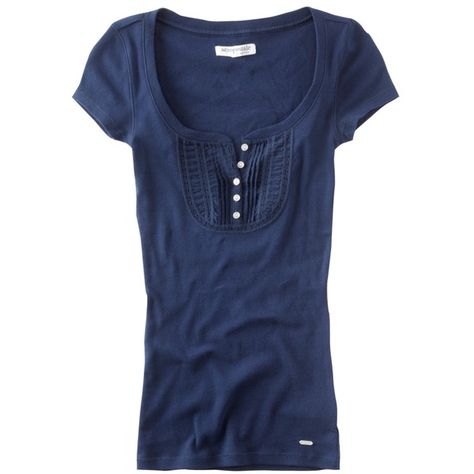 Solid Ruffle-Front Henley - Aéropostale® ($12) ❤ liked on Polyvore featuring tops, t-shirts, shirts, aeropostale, blue t shirt, graphic tees, shirt tees, shirts & tops y women tops Vampire Diaries Season 2, Elena Gilbert, The Vampire Diaries, Blue Tee, 2000s Fashion, The Vampire, Dream Clothes, Vampire Diaries, Cute Tops