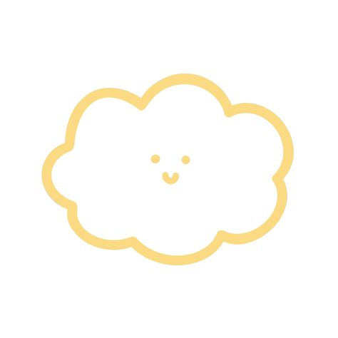 Cute Yellow Icons, Envelop Pattern, Widgets Quotes, Comic Art Fans, Danish Pastel Aesthetic, Yellow Cloud, Cloud Stickers, Cloud Icon, Baby Icon