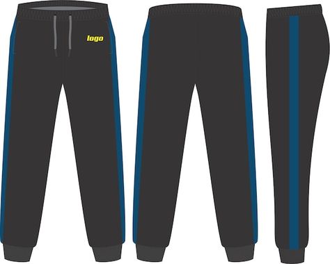 Sweat pants design mock up template | Premium Vector #Freepik #vector #sweatpants #sport-pants #pants #trousers Sweat Pants Design, Pant Art, Streetwear Tshirt Design, Sports Sweatpants, Sweat Pant, Streetwear Tshirt, Pants Design, Sweat Pants, Pants Trousers