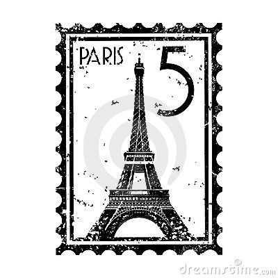 Paris stamp or postmark style grunge by Antonyesse, via Dreamstime Paris Stamp, Paris Printables, Paris Crafts, Grunge Illustration, Paris Tattoo, Postcard Stamps, Paris Theme, Vintage Paris, Paris Photos