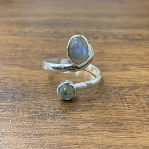 Adjustable Silver Ring, Rings Dainty, Her Ring, Ring Inspo, Piercings Jewelry, Dope Jewelry, Cabochon Ring, Funky Jewelry, Handmade Rings