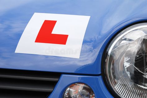 L Plate on car - front view. L Plate on blue car for learner driver - front view , #sponsored, #front, #view, #Plate, #car, #driver #ad Learner Driver, Driving Humor, Driving Permit, Driving Instructor, Learning To Drive, Driving School, Letter Of Recommendation, Private Practice, New Drivers